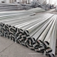 galvanized steel tapered 30-440kv power transmission pole with factory price